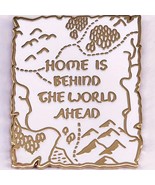 JRR Tolkien Home Is Behind The World Ahead Metal Enamel Pin - New LOTR H... - €4,31 EUR