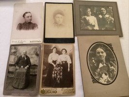 6 Antique Sepia Cabinet Card Photos Women Some Id’d Johnstown PA Gagelete C1910 - £22.11 GBP