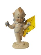 Franklin Mint Kewpie Figurine vtg Porcelain Angel Cherub Sculpture Jesco Kite - $39.55