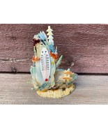 VTG ReTrO Seashell Art Small Desk Thermometer - £18.47 GBP