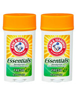 (2 Pack) NEW Arm &amp; Hammer Essentials Solid Deodorant Clean Wide Stick 2.... - £12.28 GBP
