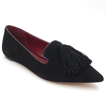 Kate Spade NY Women Pointed Toe Loafer Flats Adore Size US 6.5B Black Suede - £32.68 GBP