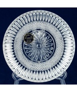 Action Industries Diamond Crystal 6&quot; Shallow Bowl Glass Dish Italy Vintage - $10.00