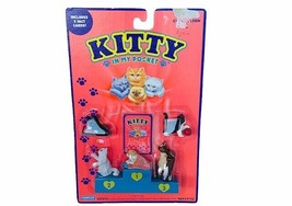 Kitty In My Pocket Hasbro miniature toys MOC 1994 cat kitties cards figure vtg 2 - £38.66 GBP
