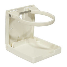  Plastic Folding Drink Holder with Adjustable Arms - White - £22.97 GBP