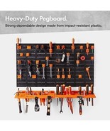 VonHaus 50 Piece Wall Mounted Plastic Pegboard and Shelf Tool Organizer - €38,61 EUR
