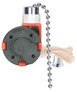 1 PULL CHAIN 3 Speed 4 Wire FAN SWITCH Silver SATCO 80-1983 zing ear ZE-... - $45.21 CAD
