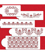 Fleur de Lis Cake Wedding Cake Stencil Set - $27.99