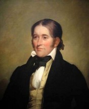 Art Oil painting male portrait Davey Crockett hand painted On canvas - £53.13 GBP