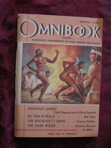 OMNIBOOK March 1947 Odell Willard Shepard Bob Hope Christine Weston  - £4.95 GBP