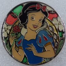 Disney Snow White Tokyo Disney Resort Snow White Stained Glass Circle pin - £12.39 GBP