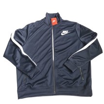 Nike Jacket Track Men Blue 544139 473 Swoosh Running Sportswear Vntg Size 3XL - £35.97 GBP