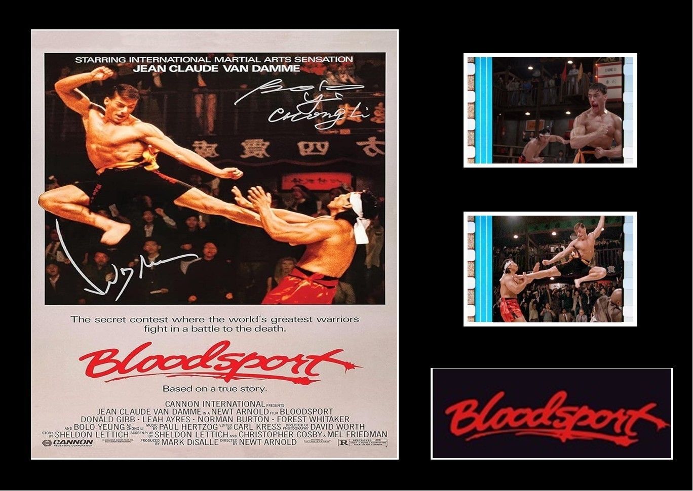 Bloodsport Original Film Cell Display Cast Signed Amazing collectable. With COA Item image 2