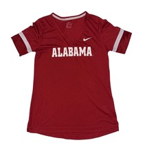 Nike Alabama Crimson Tide Red Short Sleeve V-Neck Tri Blend Shirt Womens Medium - £12.78 GBP