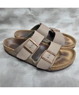 Birkenstock ARIZONA BIRKIBUC Stone Strap Sandals Size 39/250 Womens 8-8.5 - $54.12 CAD