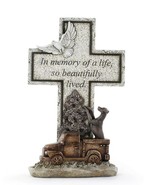 Hunting Dog With Truck Memorial Sentimental Sympathy Cross - £30.52 GBP