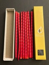 Candles by Paragon Vintage 12&quot; Tiny Twits Lot of 10 Red  - £6.58 GBP