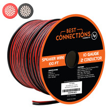 Audiopipe 100 Feet 10 Ga. Gauge Red Black 2 Conductor Speaker Zip Wire #... - £63.70 GBP