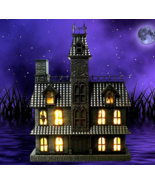Halloween Haunted House Mansion Changing LED Lights Windows Creepy Sound... - $81.42 CAD