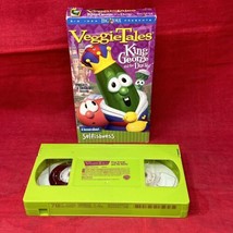 Veggie Tales King George &amp; Ducky VHS A Lesson About Selfishness Children&#39;s Movie - £4.64 GBP