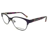 Lucky Brand Kids Eyeglasses Frames D710 PURPLE Tortoise Cat Eye 47-14-125 - £36.80 GBP