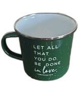 Christian ~ Enamelware ~ Coffee Mug w/Handle ~ Bible Verse ~ 3&quot; H x 3.15... - $463.66 MXN
