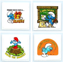 Vintage 80s Smurfs Stickers Lot Of 4 - £4.73 GBP