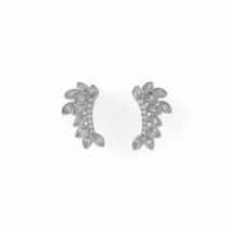 Marquise Shaped Created Diamonds Branched Drop Earrings 925 Sterling Silver Over - £95.98 GBP