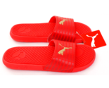 Puma Red &amp; Gold Cool Cat Echo Slide Sandals Women&#39;s Size 8 NWT - £39.56 GBP