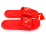 Puma Red &amp; Gold Cool Cat Echo Slide Sandals Women&#39;s Size 8 NWT - $49.49