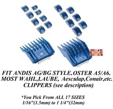 Andis Ag Bg Universal Clip Guard Guide Blade Comb*Fit Oster A5,Wahl Km Clippers - £2.39 GBP+