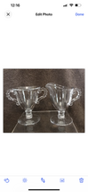 Vintage 1940’s Imperial Clear Glass Candlewick Pedestal Creamer And Suga... - £14.06 GBP