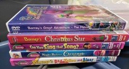 Barney 5 DVD Lot - Great Adventure Movie, Red, Yellow and Blue, Sing that Song + - £19.22 GBP