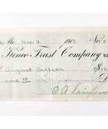 1912 Kineo Trust Company Bank Check E.A. Sampson Dover Maine Signed 974 ... - $370.74 MXN 1912 Kineo Trust Company Bank Check E.A. Sampson Dover Maine Signed 974 ... - $370.74 MXN
