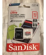 SanDisk Ultra 32GB microSDHC UHS-I card with Adapter  - $13.51 CAD