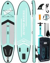 Beyond Marina Inflatable Stand Up Paddle Board, 10&#39;6&quot; Sup Paddleboard For Adult, - £138.43 GBP