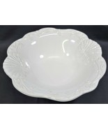 I) Ceriart Large White Porcelain 13&quot; Round Serving Fruit Bowl Platter Po... - £19.94 GBP