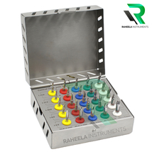 Dental Implant Conical Drills Kit with Stopper External Guide Drills 25 pieces - £90.15 GBP