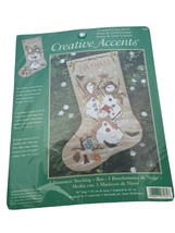 Dimensions Cross Stitch Kit 3 Snowmen Stocking Christmas Holidays 16 Inc... - £23.44 GBP