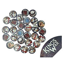 Kings of War Game Token Set And Arc Template - £40.40 GBP