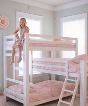 Sydney L-Shaped Triple Bunk Bed in White - £787.40 GBP