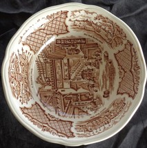 Vintage Alfred Meakin Coupe Cereal Bowl - Fair Winds - Brown - SMALL CHIP - £12.65 GBP