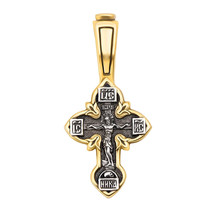 New Pendant Cross Jesus Christ Crucifix Orthodox Russian Sterling 925 Silver - £53.01 GBP