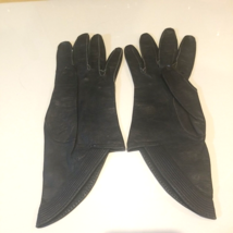 Jay Thorpe 10&quot; Ladies Leather 6 3/4&quot; Tapered Gloves Made in France - $19.79