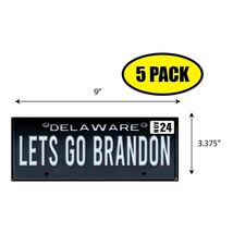 5 PACK 3.37"x 9" LETS GO BRANDON PLATE Sticker Decal Gift MAGA Trump BS0280 - $6.53