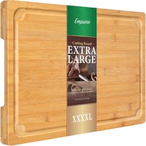 30 x 20 Extra Large Cutting Board, Turkey Carving Board Bamboo Meat Cutt... - $192.99