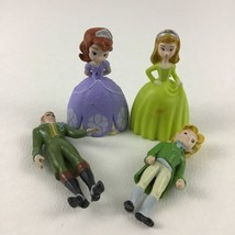 Disney Sofia The First King Roland Amber James 4pc Lot Figures Doll Topper - £12.99 GBP