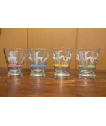 VTG HAZEL ATLAS Gazelle Deer Shot Glasses Set of 8 MCM Deco Pink Blue Ye... - $48.19