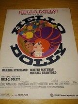 HELLO, DOLLY! BY JERRY HERMAN SHEET MUSIC 1963-EXCELLENT USED-USA-3 PAGES - $8.59