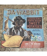 Original 1940&#39;s DA WABBIT Brand Louisiana Sweet Potatoes Crate Label Yam... - €18,54 EUR